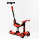 Самокат-велобег 3в1 трехколесный Best Scooter, колеса PU со светом, амортизаторы, родительская ручка. Red (104499)