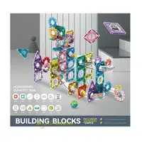 Детский конструктор "Building Blocks", магнитный, лабиринт, шарики, 126 деталей. Multicolor (140700)