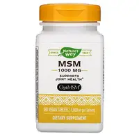 Препарат для суставов и связок Nature's Way MSM 1000 mg, 120 таблеток