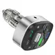 Адаптер автомобильный HOCO Crystal transparent discovery edition car BT FM transmitter E71 |2USB, 3A/18W, QC|