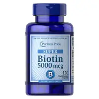 Витамины и минералы Puritan's Pride Biotin 5000 mcg, 120 капсул