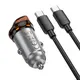 Адаптер автомобильный HOCO Rigorous single port car charger NZ16 (Type-C to Type-C set) |1Type-C, 30W/3A, PD20W/QC|