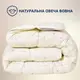 Одеяло шерстяное 150х200 см Sei Design пл 250 гр/м2 всесезонная шерсть микрофибра овечка молоко