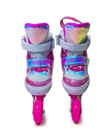 Розсувні ролики Scale Sports розмір 26-29 (світлі колеса). Rainbow Pink (276826187)