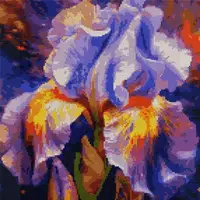 Алмазная мозаика Santi Яркий ирис 954911 40х40 см