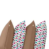 Набор наволочек 50х70 4 шт BROWN/LOVE