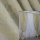 Комплект(2шт 1х2,75м) готовых штор из ткани лён коллекция "Диамант" Цвет светло-желтый. Код 544ш 31-048
