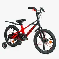 Велосипед 18" дюймов 2-х колесный Corso Elite, магниевая рама, литые диски, дисковые тормоза, собран на 75%. Red (154137)