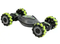 Машина на радиоуправлении, аккумулятор 3,7 V, пульт 2.4 G, подсветка, звук. Black and Green (157109)