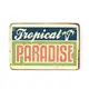 Магнит винтаж "Tropical Paradise", металл, 10 х 8 см