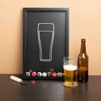 Рамка копилка "Beer" для крышек, Черный