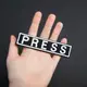 Набор шевронов 3 шт на липучке для журналистов Пресса Press вышитый патч нашивка для работников медиа и СМИ