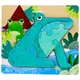 Деревянная игрушка пазлы-вкладки "Животные" (ЖАБА)