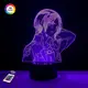 3D ночник "Имир"(УВЕЛИЧЕННОЕ ИЗОБРАЖЕНИЕ)+ пульт ДУ + сетевой адаптер + батарейки (3ААА)  3DTOYSLAMP