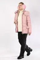 Куртка женская зимняя розовая код П836 XXL
