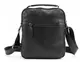 Мужская кожаная сумка мессенджер Tiding Bag черная