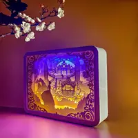3D настільна картина-нічник "Казка Попелюшки" 3DTOYSLAMP