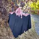 Декор для хэллоуина Мрачный Жнец (75см) черный с пеплом розы 10255