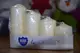 Набір свічок 4 шт. циліндр Bispol AURA Candles Молочний (sw50/4-011)