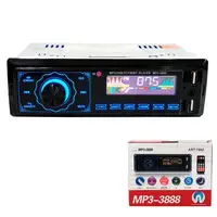 Автомагнитола MP3 3888 ISO 1DIN FM тюнер 4х50W сенсорный дисплей черный, Bluetooth bluetooth магнитола