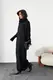 В'язана сукня oversize з високою горловиною - чорний цвет, S