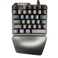 Клавиатура под одну руку игровая RGB USB Inker K9 одноручная Черный
