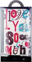 Чехол-книжка TOTO Book Universal cover Picture Love with window 4.5'-5.0' Hot Pink