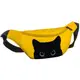 Сумка-бананка Bumbag унисекс на пояс и через плечо Черный котик 27x16 см