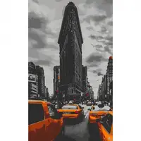 Картина по номерам Santi Такси Нью Йорка 955547 30х50 см