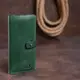 Бумажник из винтажной кожи SHVIGEL 16206 Зеленый