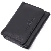 Кожаный лаконичный кошелек для женщин ST Leather 22506 Черный