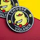 Шеврон I Choose Violence 7,6 см военная вышитая аппликация, нашивка с липучкой, вышитый патч нашивка
