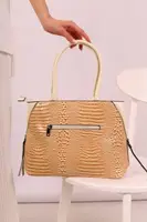 Сумка жіноча бежева код 7-12676