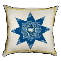Подушка с мешковины Звезда 45x45 см (45PHB_23NG021)