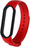 Ремешок UWatch Replacement Silicone Band For Xiaomi Mi Band 5/6/7 Red/Black Frame