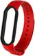 Ремешок UWatch Replacement Silicone Band For Xiaomi Mi Band 5/6/7 Red/Black Frame