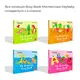Дитяча розвиваюча книга Busy Book Монтессори,тактильная книга с липучками Keybaby для детей, бизибук, Dinosaur