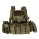 Набор шевронов 2 шт с липучкой Ouch Pouch 5x8 см красный вышитый патч шеврон нашивка