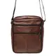 Мужская кожаная сумка через плечо Borsa Leather K18490-brown
