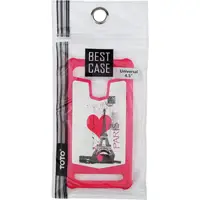 Чехол-накладка TOTO Universal TPU case with image 4,5" Eiffel Tower Pink