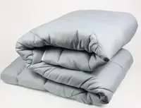 Ковдра дитяча вовняна стьобана Viluta Premium 21619 100х140 см сіра