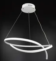 Люстра светодиодная подвесная LED светильник для квартиры на потолок лэд 26975 Белый 40-200х80х80 см.
