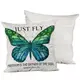 Подушка декоративная шелковая Just fly butterfly 45x45 см 45IS_FLORA010