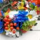 Украинский веночек-ободок для волос Moderika с ленточками
