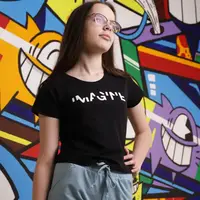 Кроп-топ для девочки GBI TEENS Imagine Черный на рост 164 (13742)