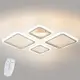 Потолочная LED люстра, светильник светодиодный Sunlight белый 6325/2+2S