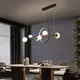 Люстра светодиодная подвесная LED светильник для квартиры на потолок лэд 26633 Черный 30-190х15х120 см.
