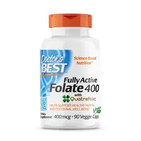 Витамины и минералы Doctor's Best Fully Active Folate 400 mcg, 90 вегакапсул