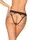Meshlove трусики відкриті чорні Obsessive S/M