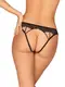 Meshlove трусики відкриті чорні Obsessive S/M